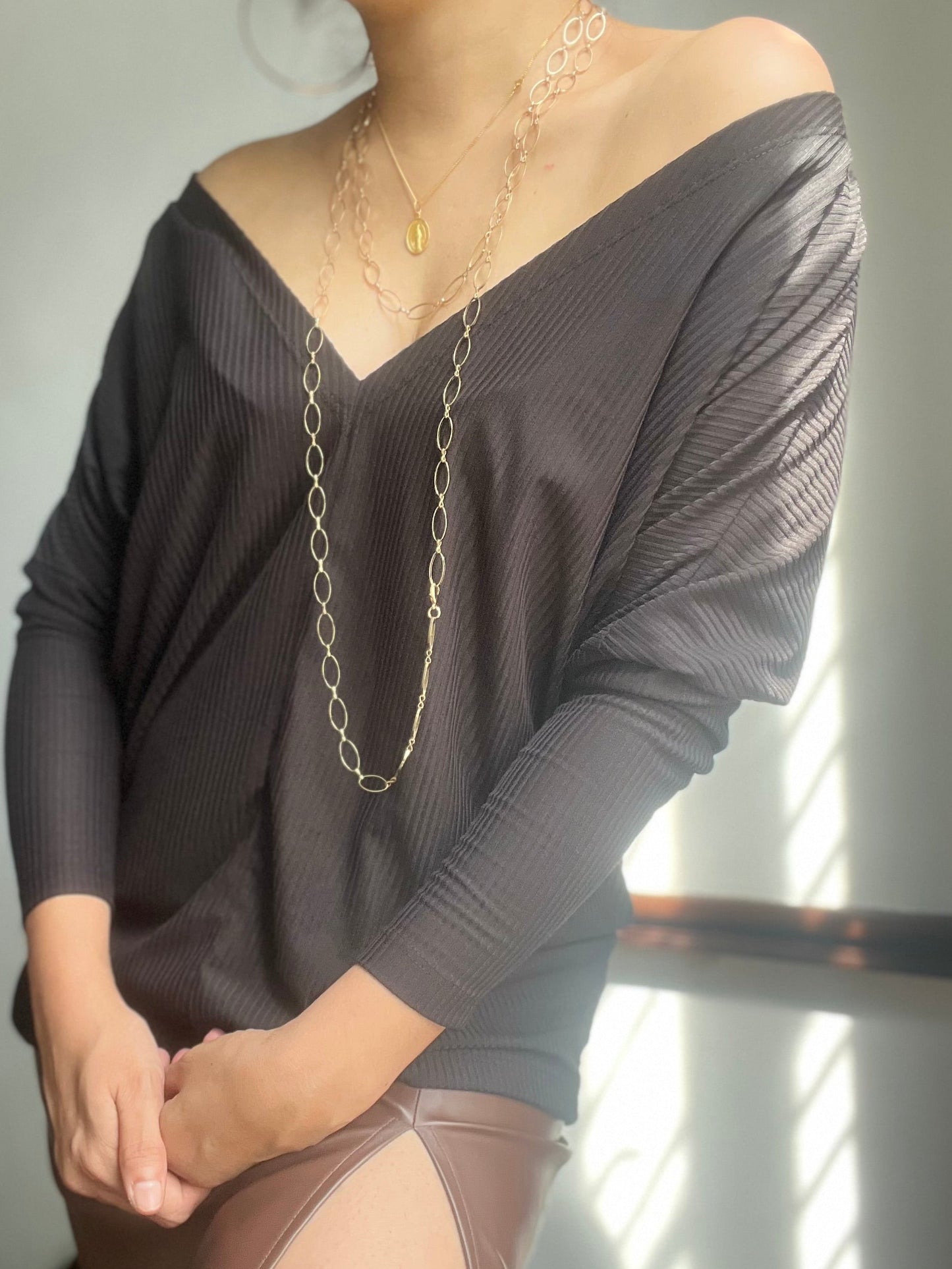Lisa long sleeve - Rib fabric