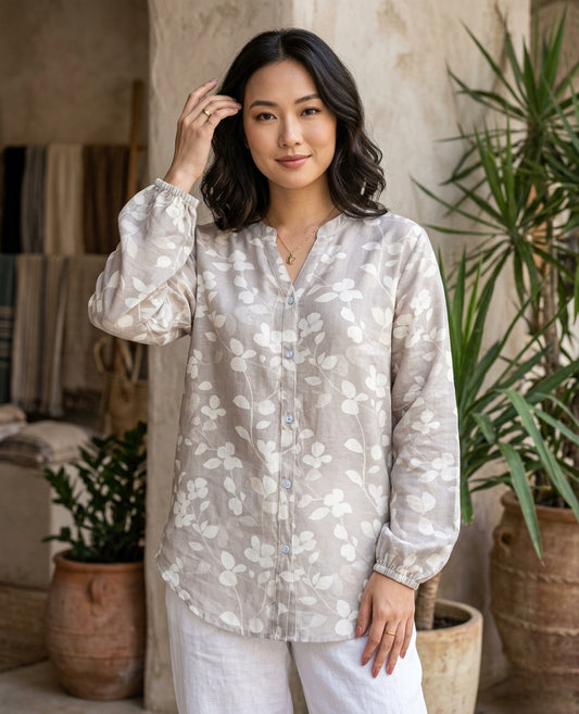Gabriella - Printed - Light leaves