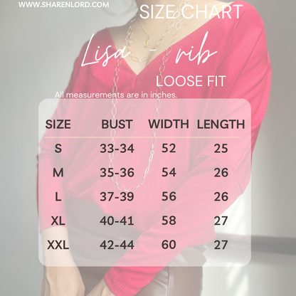 Lisa long sleeve - Rib fabric
