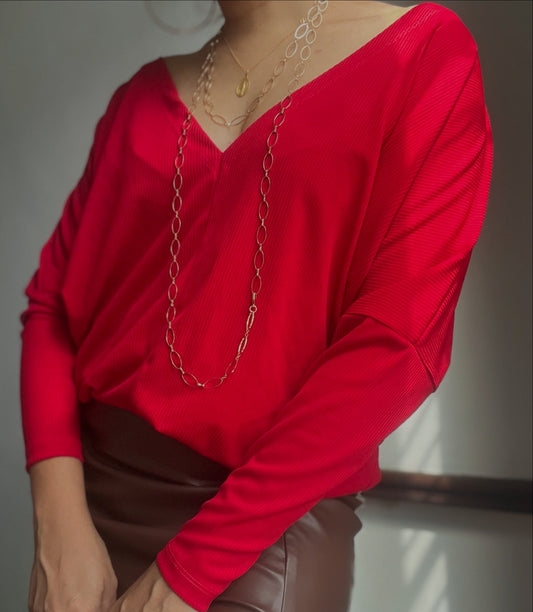 Lisa long sleeve - Rib fabric