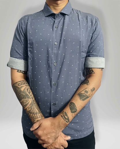 Men’s shirt - Slate blue